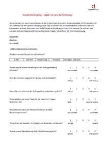 Fragebogen Bömmel Bau