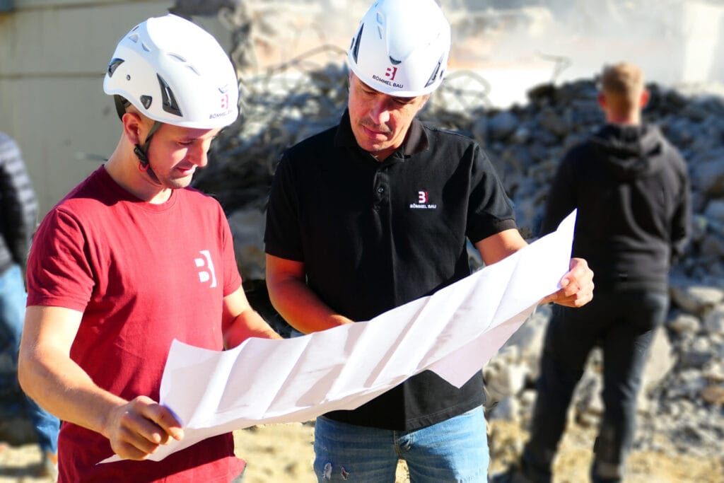 Bömmel Bau Mitarbeiter Baustelle